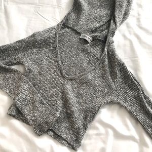 Fashionnova Cropped Sweater with Hood